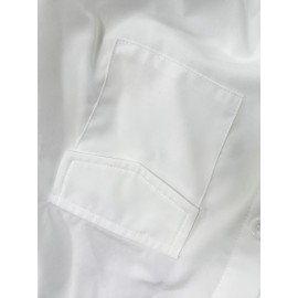 Solid Pocket Polo Collar Button Shirt, Casual Long Sleeve Shirt For Spring & Fall, Women's Clothing Solid Pocket Polo Collar Button Shirt, Casual Long Sleeve Shirt For Spring & Fall, Women's Clothing