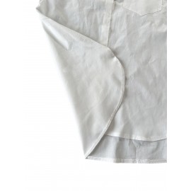 Solid Button Front Curved Hem Shirt, Casual Long Sleeve Shirt For Spring & Fall, Women's Clothing Solid Button Front Curved Hem Shirt, Casual Long Sleeve Shirt For Spring & Fall, Women's Clothing