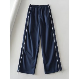 Y2K Loose Pants, Elastic Waist Casual Quick Dry Pants For Spring & Summer, Women's Clothing Y2K Loose Pants, Elastic Waist Casual Quick Dry Pants For Spring & Summer, Women's Clothing