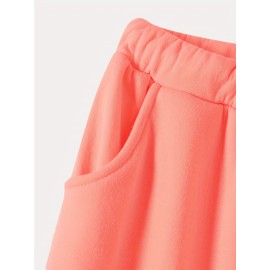 Solid Drawstring Thermal Sweatpants, Versatile Loose Comfy Jogger Pants, Women's Clothing Solid Drawstring Thermal Sweatpants, Versatile Loose Comfy Jogger Pants, Women's Clothing