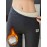 Solid Fleece High Waist Leggings, Casual Skinny Leggings For Fall & Winter, Women's Clothing
