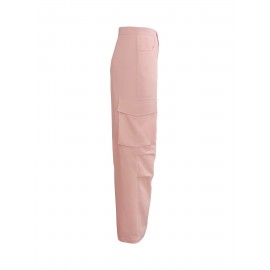 Flap Pockets Cargo Pants, Y2K Pants For Spring & Summer, Women's Clothing Flap Pockets Cargo Pants, Y2K Pants For Spring & Summer, Women's Clothing